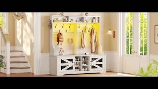 Itaar Hall Tree with Bench and Shoe Storage