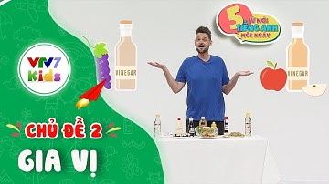 5 từ mới Tiếng Anh mỗi ngày | Chủ đề 2: Gia vị | VTV7