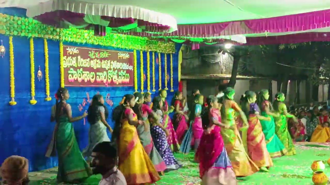Annual day celebrations at indervelly girl AHS school girls, Dance performance.