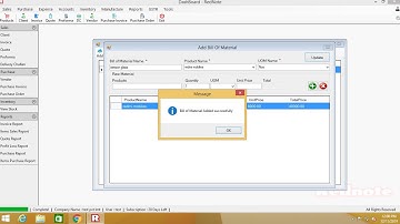 How to manufacture the products in Rednote Accounting software