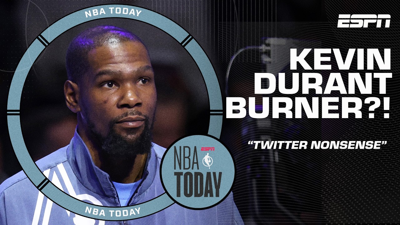 'TWITTER NONSENSE' 😳 Kevin Durant addresses alleged burner account 👂 | NBA Today