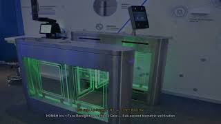 HOMSH Iris Recognition Turnstile Gate — Touchless Access, Next-Level Security