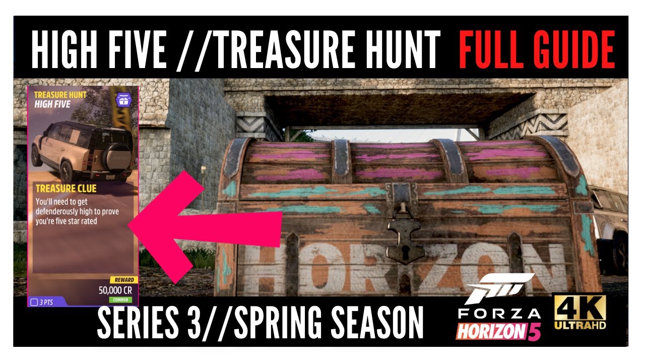 Forza Horizon 5 High Five Treasure Chest Full Guide