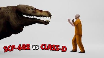 SCP-682 vs CLASS-D [SCP/SFM]