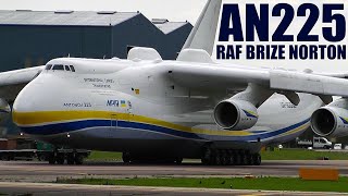 Incredible World's Biggest Plane (Antonov 225) Powerful Takeoff | RAF Brize Norton, UK (With ATC)