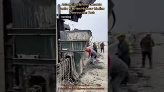 🚧 Automatic Slipform Concrete Barrier Machine | Highway Median Construction Tech