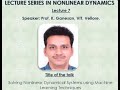 Rusa 20 sponsored lec vii  solving nonlinear dynamical systems using machine learning techniques