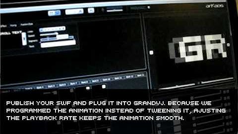 VJ Ecin Tutorial: Create dynamic Flash text for GrandVJ