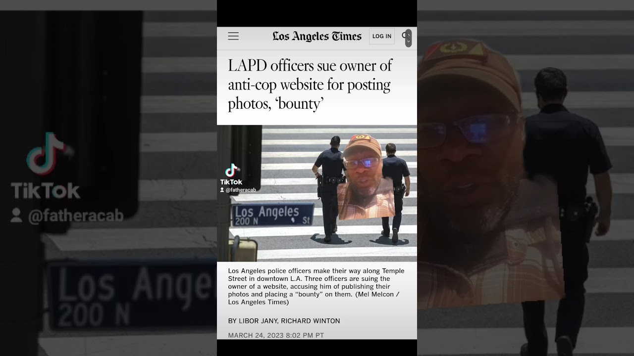 ⁣LAPD Cops sue website because they're cry babies. #losangeles #california