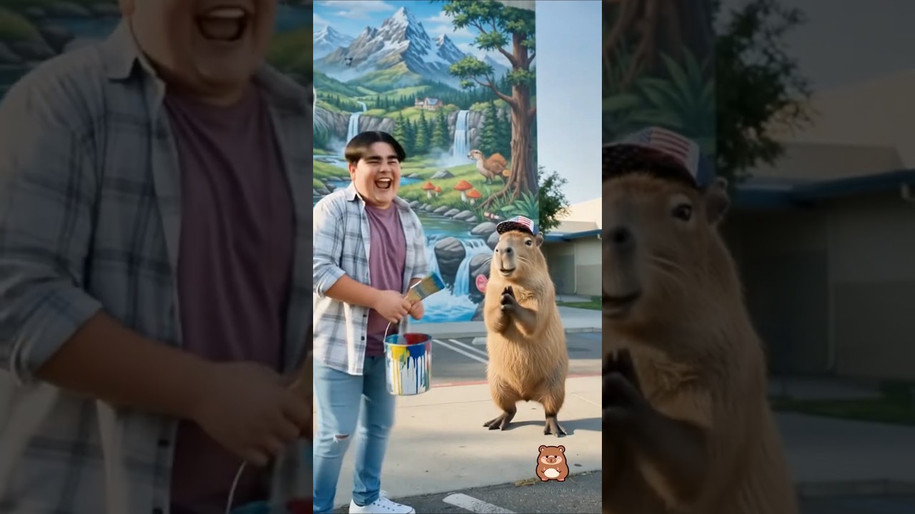 Jinu Drew the Mural, But Capybara Got All the Credit 😂