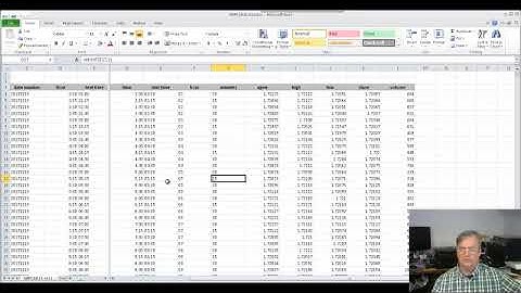 my forex journey: metatrader 4 data, excel analysis, part 3 of 9  - vid 10 - james possible