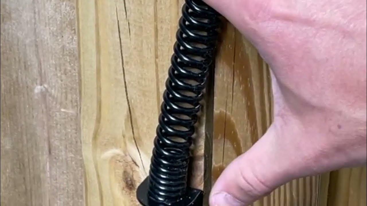 How To Make A Gate SelfClosing With A Gate Spring YouTube