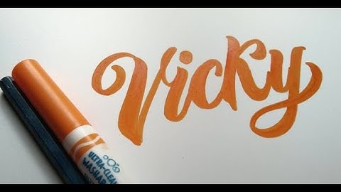 "VICKY" by GREAT LINES CALLIGRAPHY
