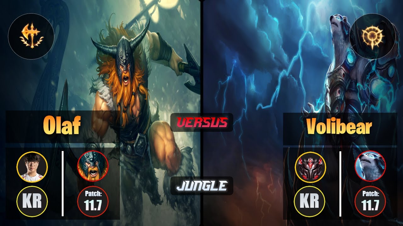 Haru OLAF (Jungle) [Conqueror] VS VOLIBEAR - Grandmaster KR Patch 11.7