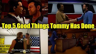 Top 5 Good And Honorable Things Tommy Vercetti Has Done-  GTA Vice City Lore Explained