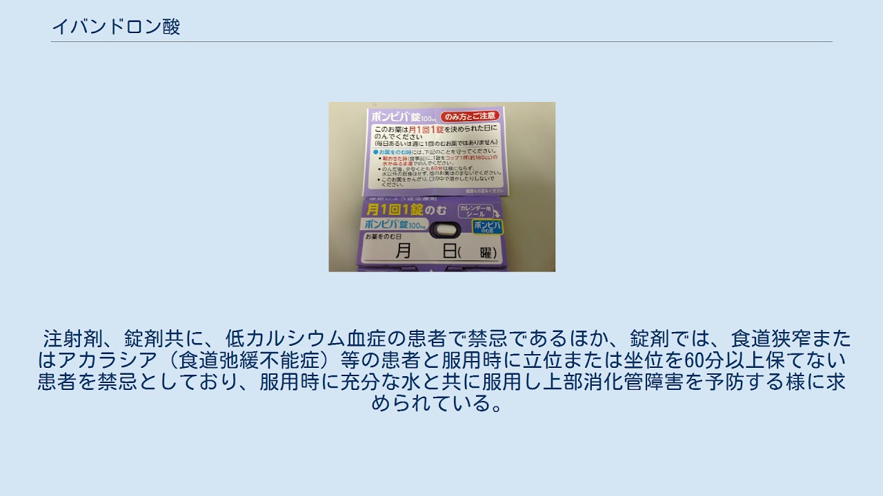 生合成イバンドロン酸ナトリウムのリーフレット