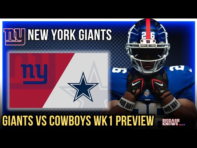 Dallas Cowboys vs. New York Giants: Prediction, NFL picks, odds for NFL  Week 1 (9/10/2023) 
