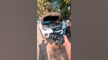 Ahuja hooter , amplifier and police flasher installed in fortuner #car #caraccessories #automobile