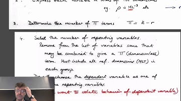 9:2 Dimensional Analysis - Buckingham Pi