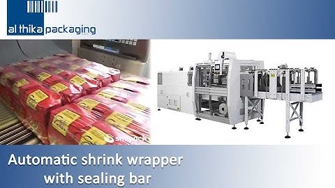 Automatic shrink wrapper and sealing bar by DV200 + BP802ALV 600R