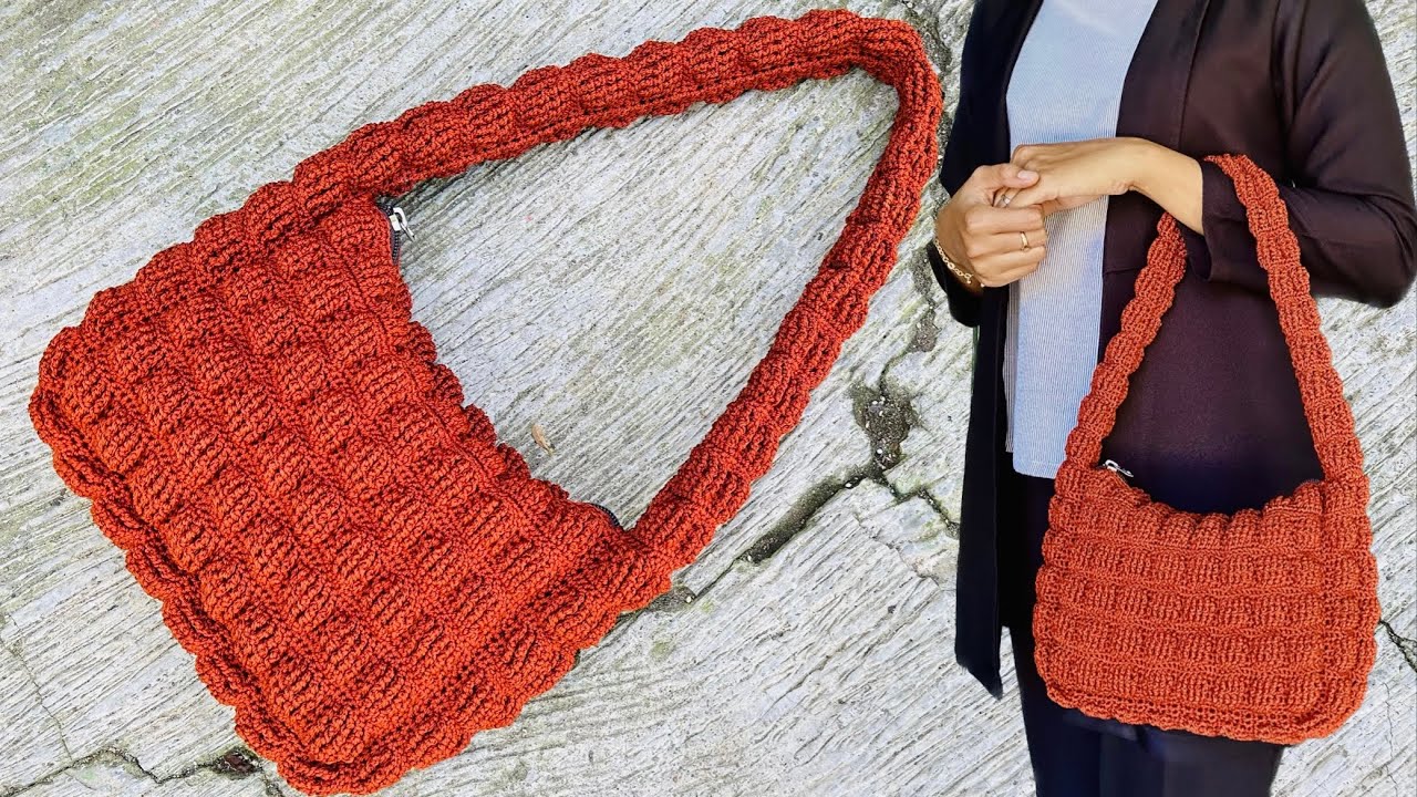Tutorial Backpack Rajut Wow😍 Very Easy Crochet Bag Tutorial | Cara Membuat Tas Rajut Super ...