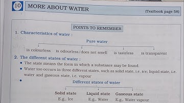 3rd Standard E.V.S Workbook Chp 10 More About Water @omeducation8606