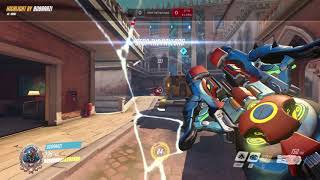 Overwatch 1 Orisa enviromental multi-kill