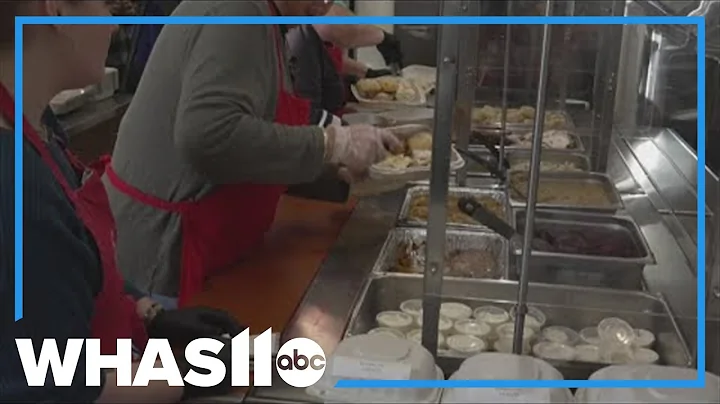 Ronald McDonald House volunteers serve Thanksgiving dinner to families with hospitalized children