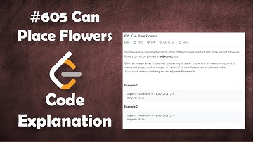 Can Place Flowers | Leetcode - 605