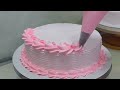 Easy cake decoration  easy cake piping  cake design ideas