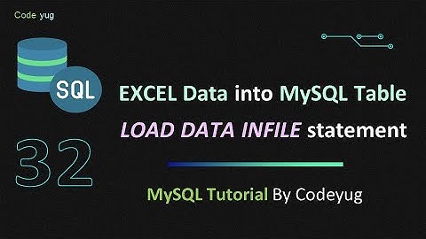 Load Data From EXCEL to MySQL | LOAD DATA INFILE in MySQL | MySQL Tutorial for Beginners in Hindi
