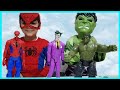 Hulk ve örümcek adam kapışması. Joker, hulk ve örümcek adama karşı | Eğlenceli çocuk videosu