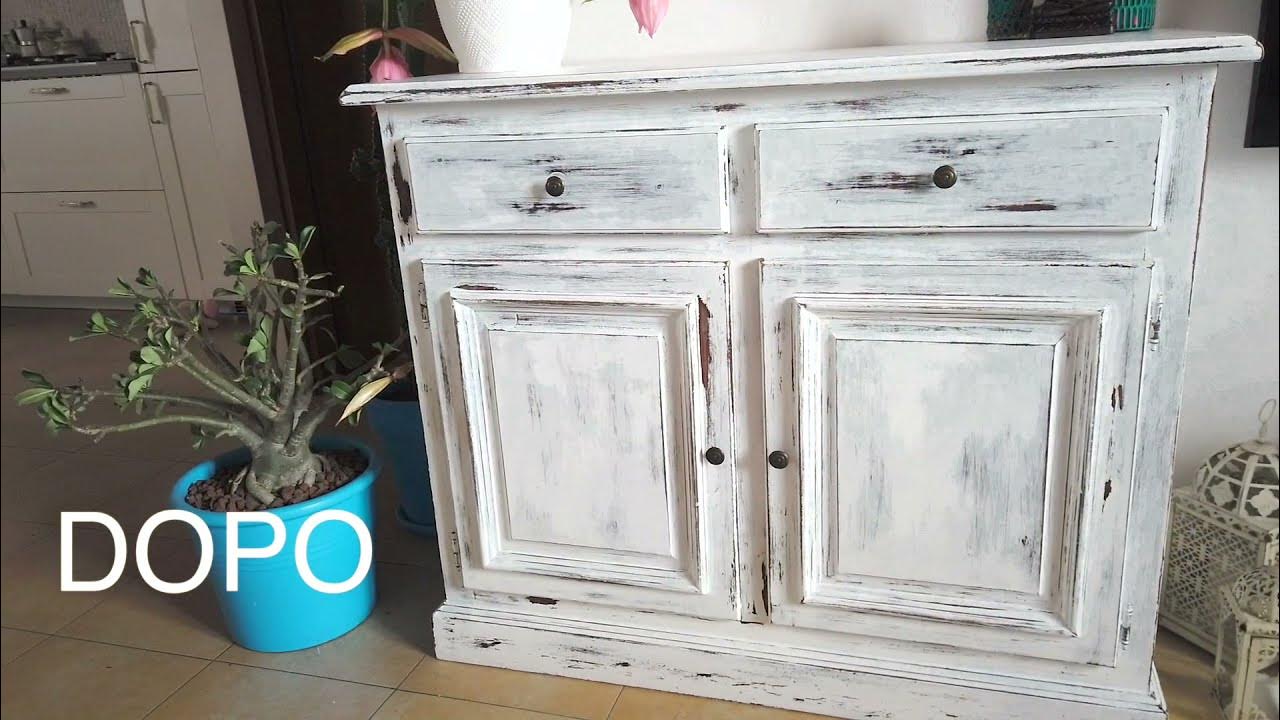 Armadio legno bianco shabby Mobili shabby chic