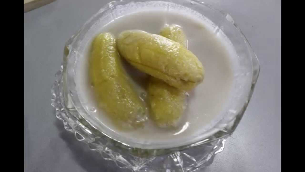 กล้วยบวดชี (กล้วยไข่) , Banana In Coconut Milk{Thai Foods} - Youtube
