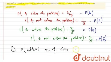 Given the probability that A can solve a problem is 2/3, and the probability that B can solve the