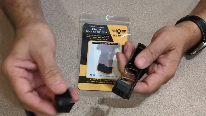 Sig Sauer P365 380 Grip Extension & Magazine Extension for 10rd Mag