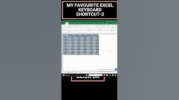 My Favourite Excel Shortcut #3 – CTRL + T | Turn Data into a Table Instantly!
