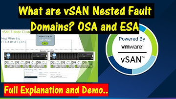 What are vSAN Nested Fault Domains.  For vSAN OSA and vSAN ESA. The Complete Guide