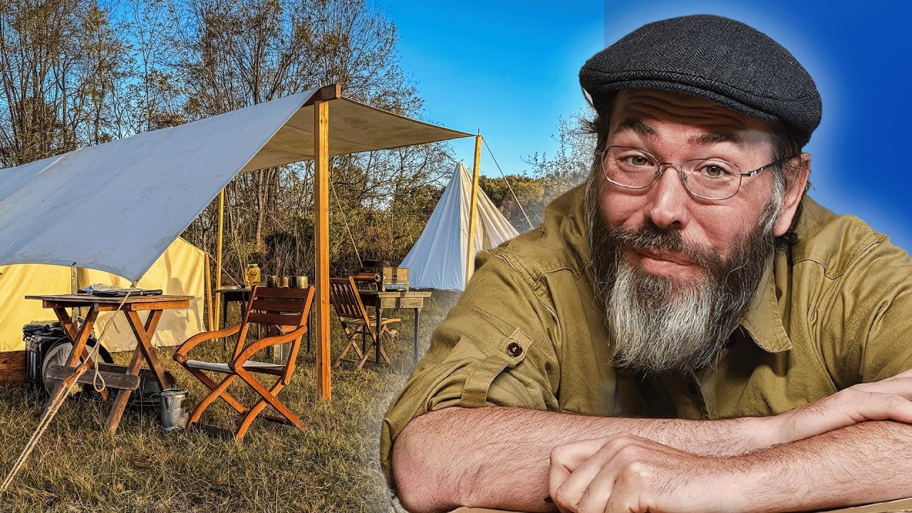 Camping With Only Old Gear Challenge!