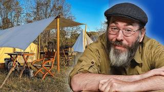 Camping With Only Old Gear Challenge!