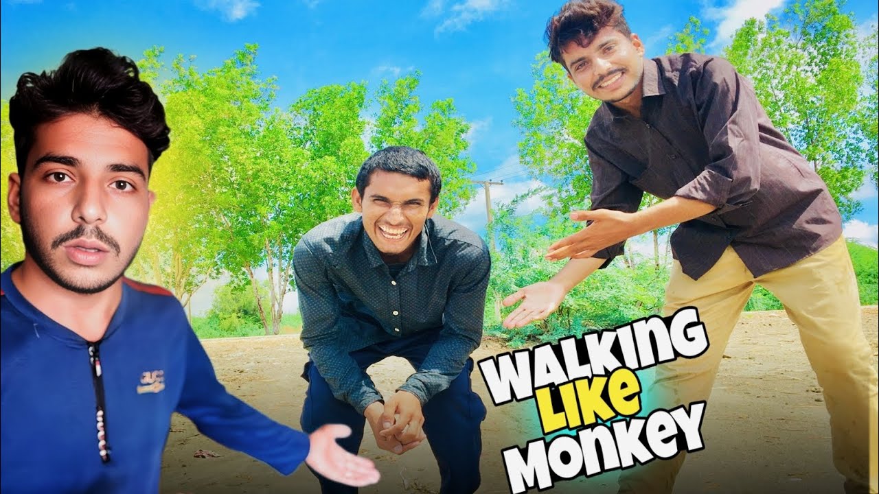 Walking Like Monkey Challenge (1km)!!