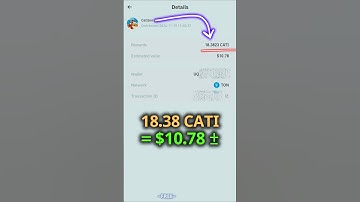 Received 18.38 CATI || Binance Web3 Wallet Catizen Airdrop Payment Proof