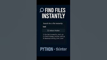 🔍 Find Any File Instantly in Your PC! Hacker-Style Python GUI Built With tkinter 👾 #FuzzuTech