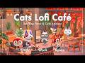 【あつ森BGM】Cats Lofi Café #13 Autumn Starbucks ｜秋のスターバックス x ハトの巣｜ピアノと環境音｜作業・勉強・リラックス・睡眠用BGM