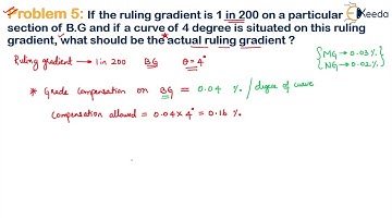 Geometric Design of Railway and Problem 5-Geometric Design of Railway - Transportation Engineering 2