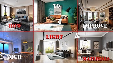 corona render how to improve your Light & materials  PART 01