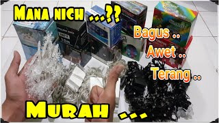 DEKORASI KAMAR LAMPU TUMBLR MURAH MERIAH TAPI MEWAH | #RZAunboxing. 