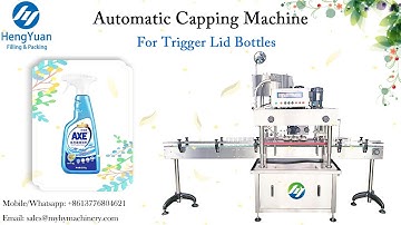 Sprayer Trigger Lid Bottle Capping Machine | Six Wheels Running Sealing Equipment