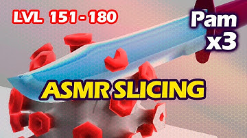 ASMR Slicing (CRAZYLABS) - Gameplay Walkthrough HD - (LVL 151 - 180) - Android - 2020