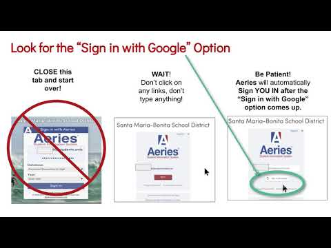 Aeries Google Single Sign On - YouTube